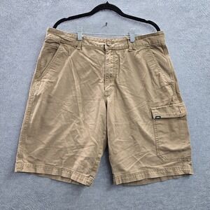 Vans Men Shorts 34 Brown Cargo Button 10" Inseam‎ Outdoor
